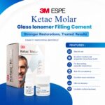 3M ESPE Ketac Molar Glass Ionomer Restorative Cement - Shade A3 (15g Powder + 7.8mL Liquid + Mixing Pad + Scoop) - Image 2