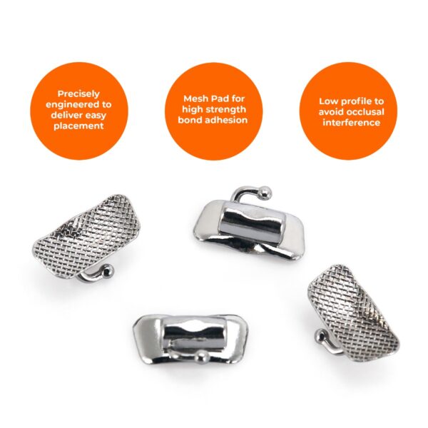 U Ortho Bondable Buccal Tubes - 2nd Molar MBT 0.022 U1/L1