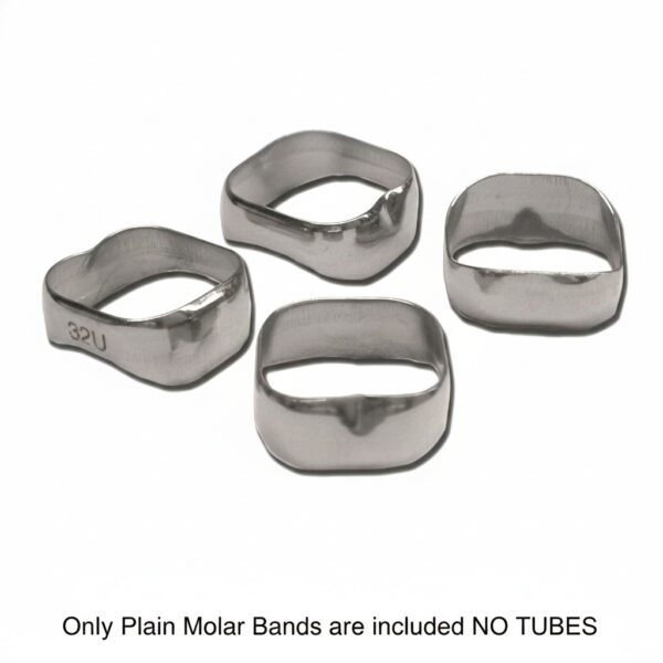 OSL Preformed Non - Convertible 1st Molar Plain Bands (Pack Of 4)